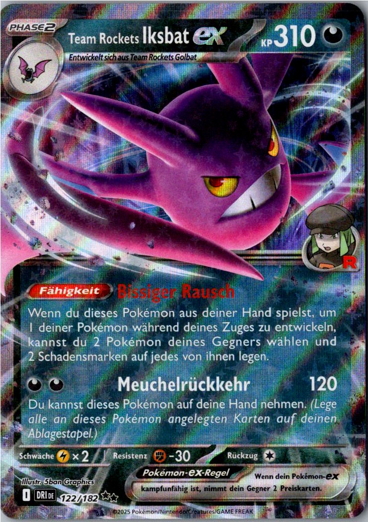 Team Rockets Iksbat ex 122/182 Ewige Rivalen – Vorderseite