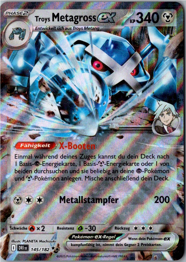 Troys Metagross ex 145/182 Ewige Rivalen – Vorderseite