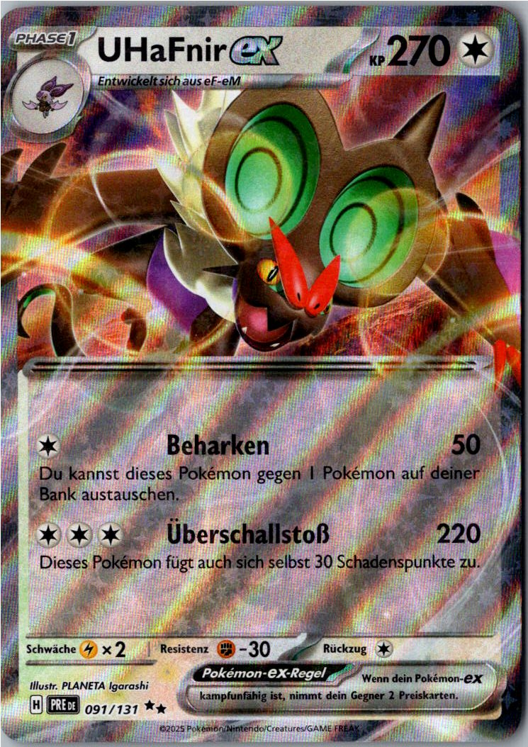 UHaFnir ex 091/131 Prismatische Entwicklungen – Vorderseite