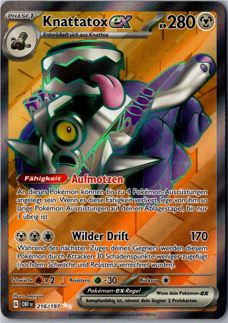 Knattatox ex 216/197 Obsidianflammen – Vorderseite