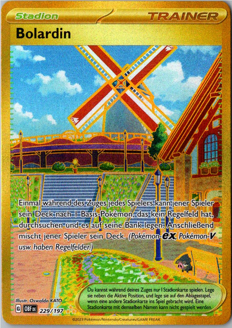 Bolardin 229/197 Obsidianflammen – Vorderseite