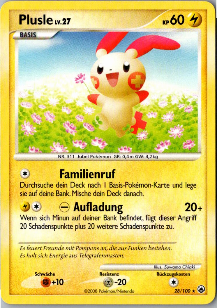 Plusle 28/100 Majestätischer Morgen – Vorderseite