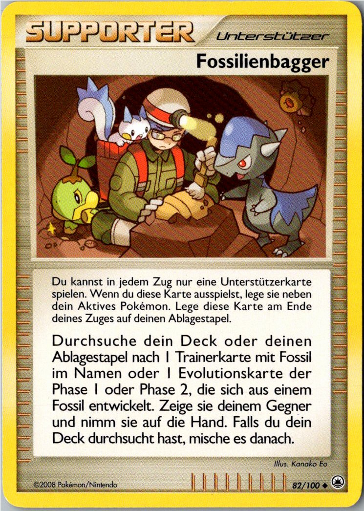 Fossilienbagger 82/100 Majestätischer Morgen – Vorderseite
