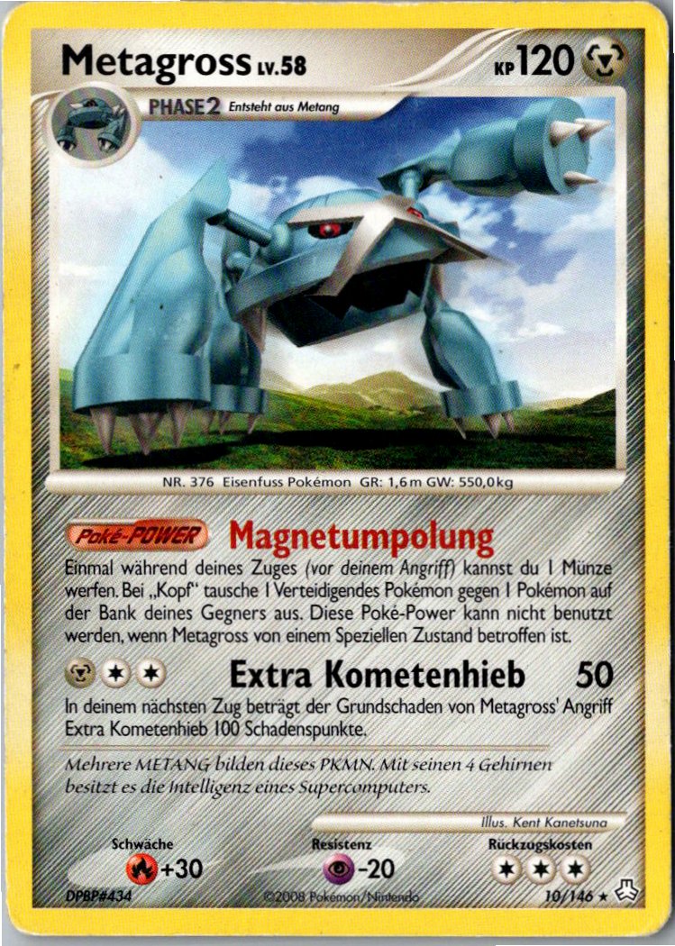 Metagross 10/146 Erwachte Legenden – Vorderseite