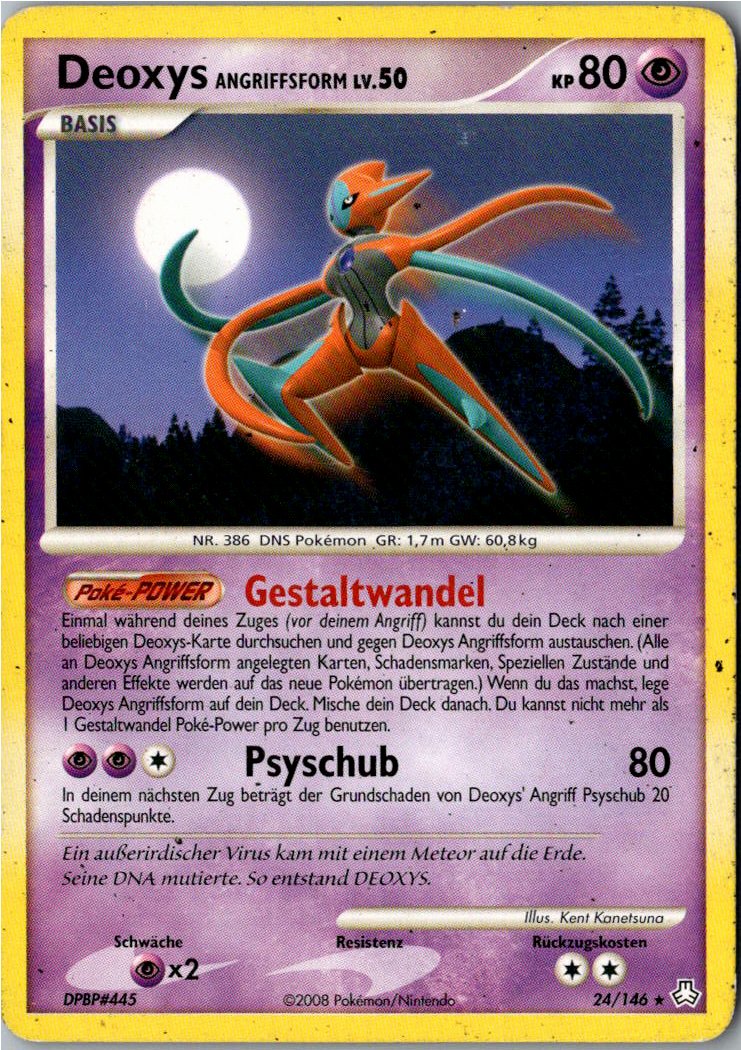 Deoxys 24/146 Erwachte Legenden – Vorderseite
