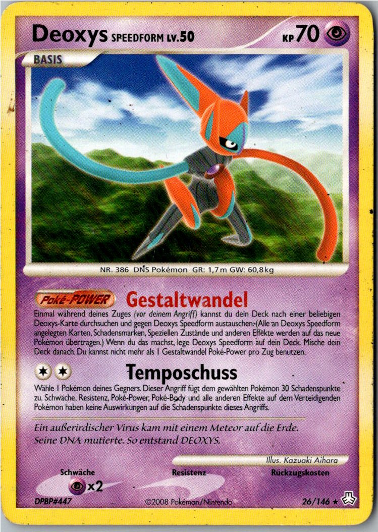 Deoxys 26/146 Erwachte Legenden – Vorderseite