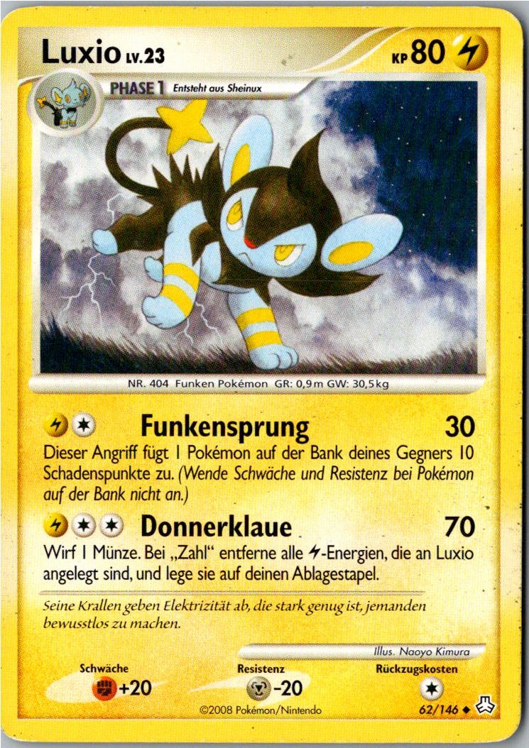 Luxio 62/146 Erwachte Legenden – Vorderseite