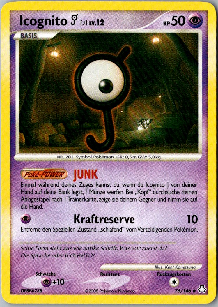 Icognito J 76/146 Erwachte Legenden – Vorderseite