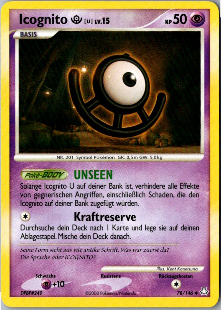 Icognito U 78/146 Erwachte Legenden – Vorderseite