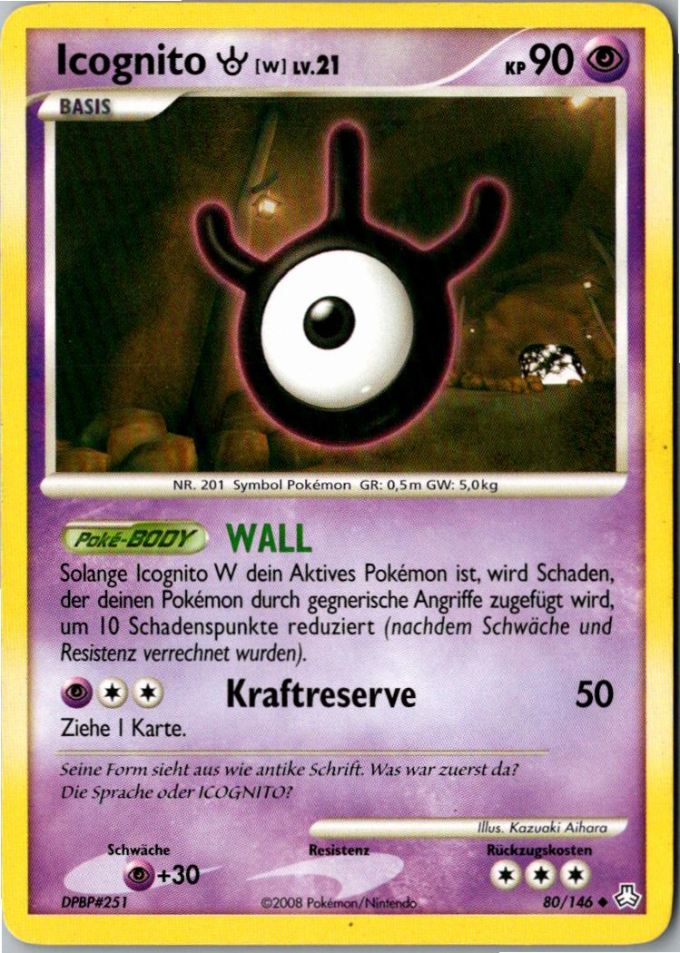 Icognito W 80/146 Erwachte Legenden – Vorderseite
