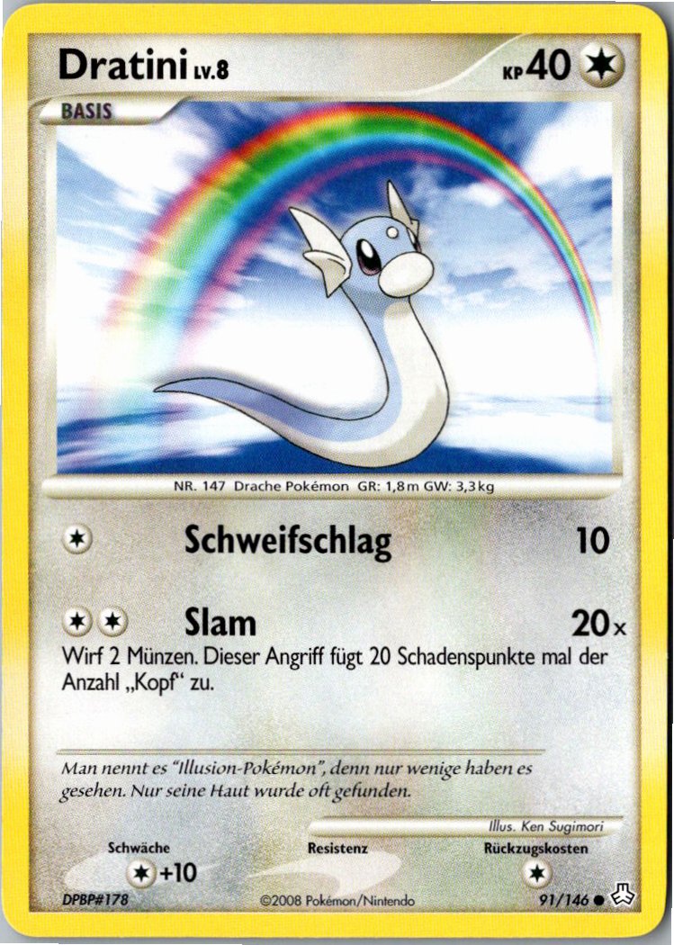 Dratini 91/146 Erwachte Legenden – Vorderseite