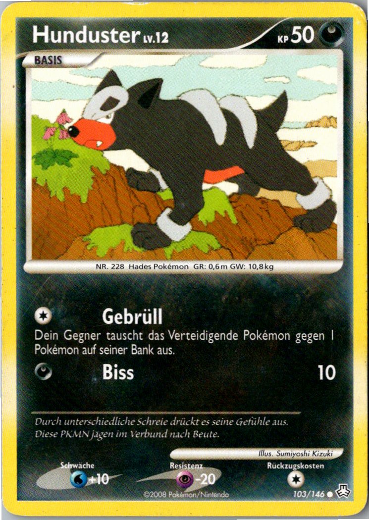 Hunduster 103/146 Erwachte Legenden – Vorderseite