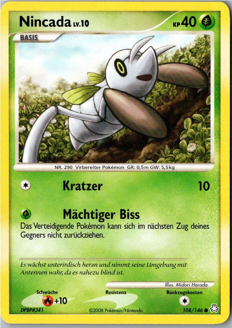 Nincada 108/146 Erwachte Legenden – Vorderseite