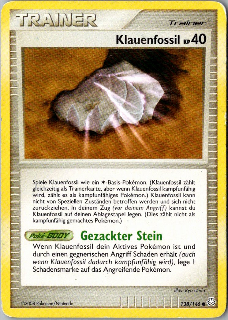 Klauenfossil 138/146 Erwachte Legenden – Vorderseite