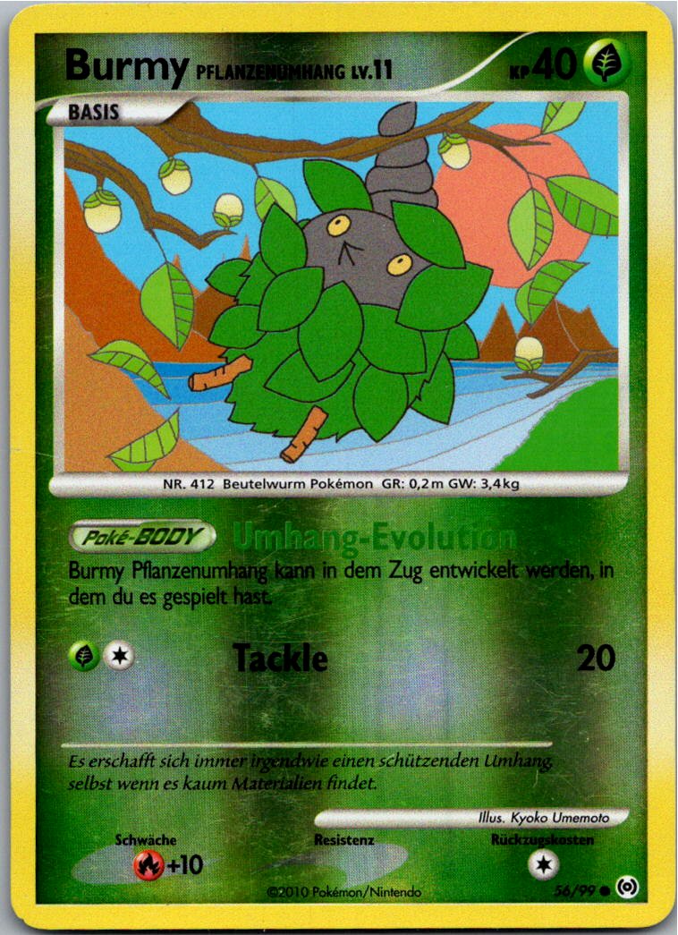 Burmy Pflanzenumhang 56/99 Arceus – Vorderseite