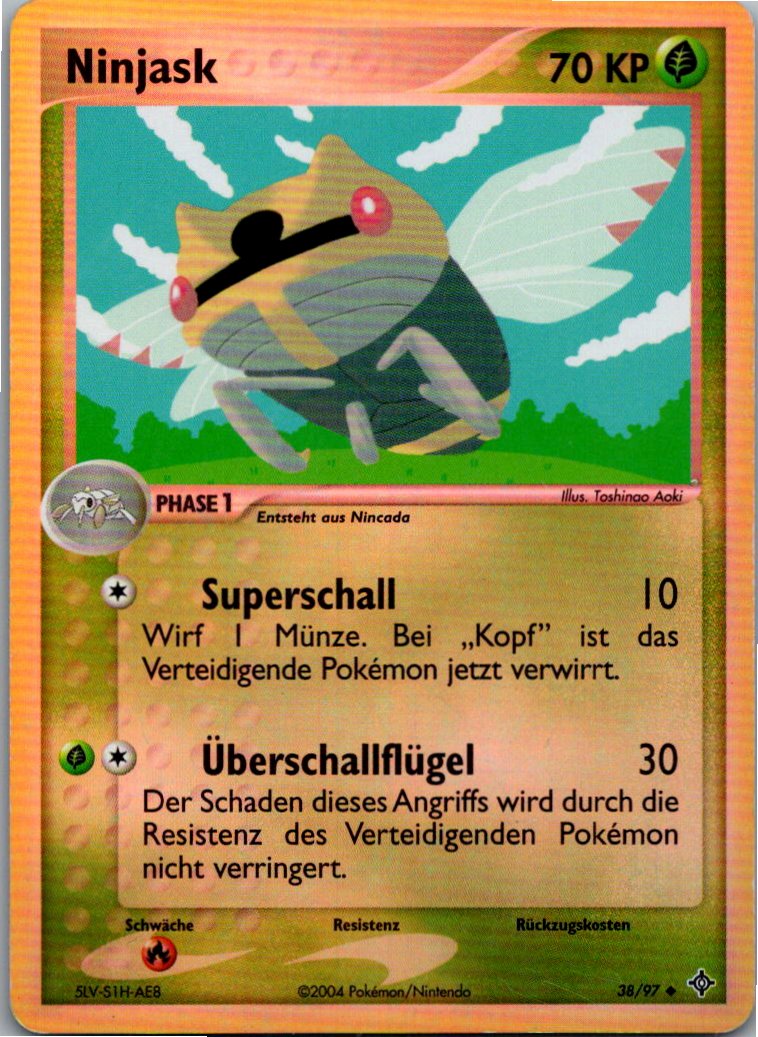 Ninjask 38/97 EX Drache – Vorderseite