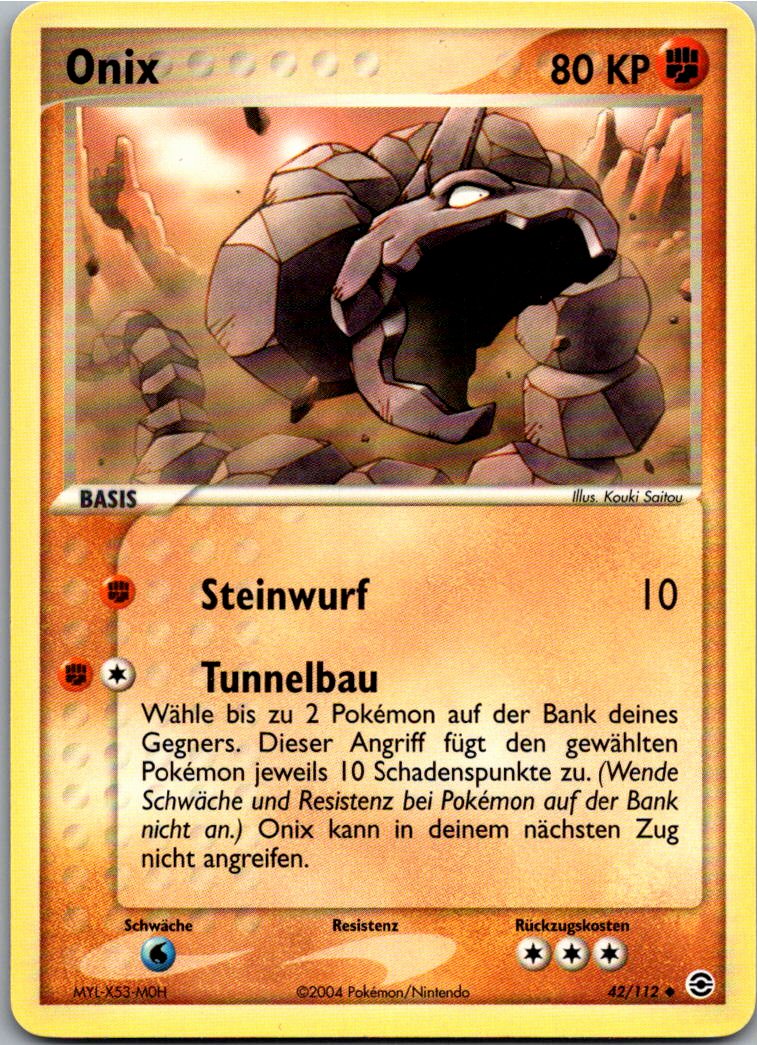 Onix 42/112 EX Feuerrot & Blattgrün – Vorderseite