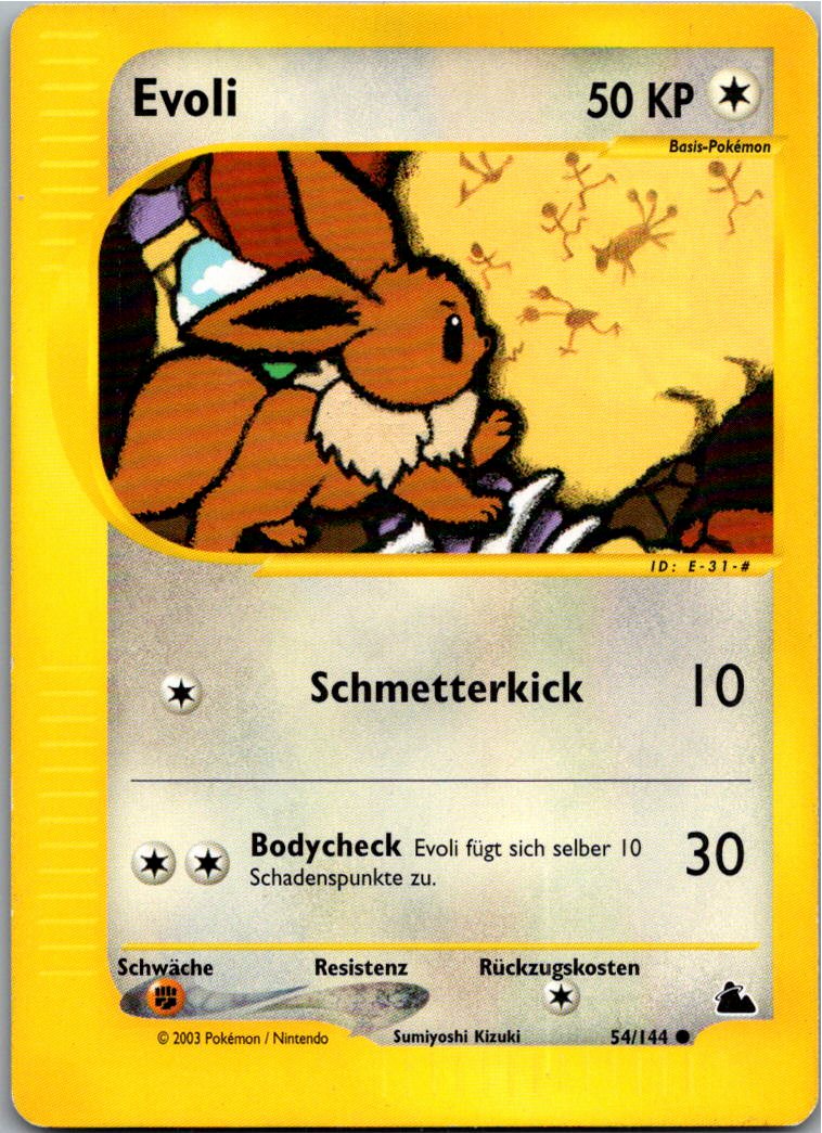 Evoli 54/144 Skyridge – Vorderseite