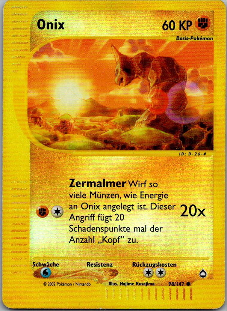 Onix 98/147 Aquapolis – Vorderseite