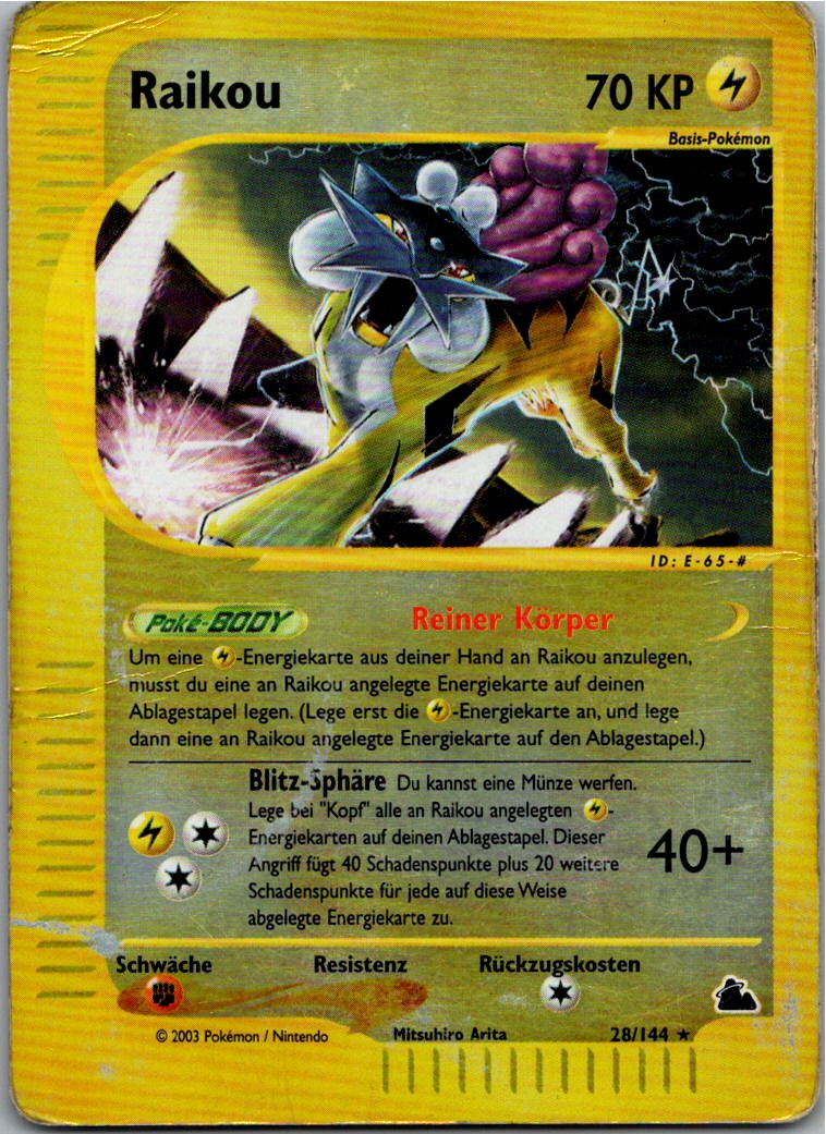 Beispiel: Raikou 28/144 Skyridge