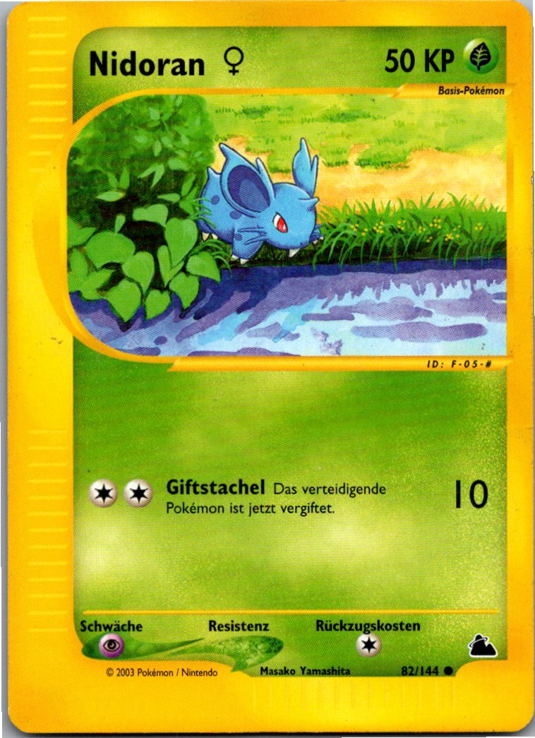 Nidoran 82/144 Skyridge – Vorderseite