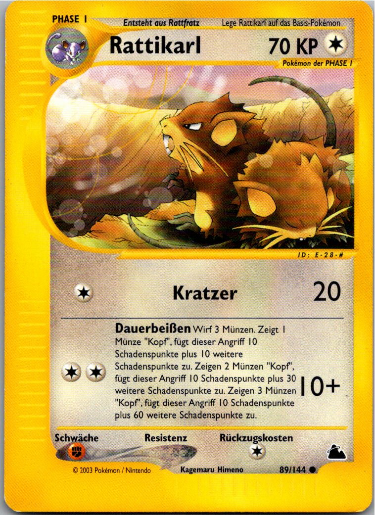 Rattikarl 89/144 Skyridge – Vorderseite