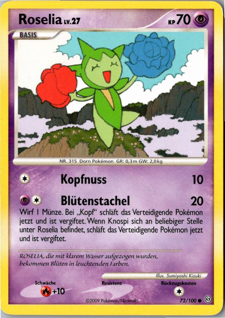 Roselia 72/100 Sturmtief – Vorderseite
