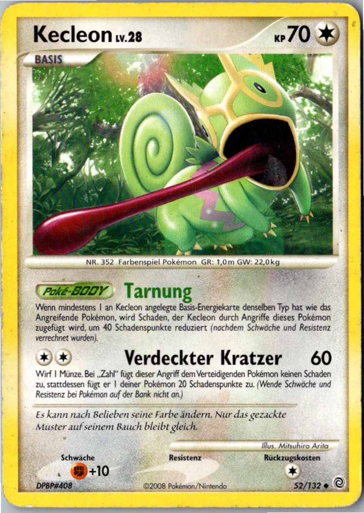Kecleon 52/132 Rätselhafte Wunder – Vorderseite