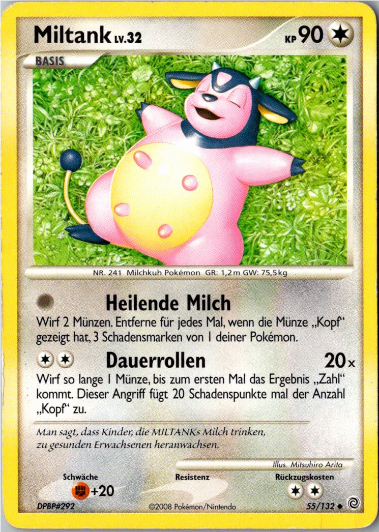Miltank 55/132 Rätselhafte Wunder – Vorderseite