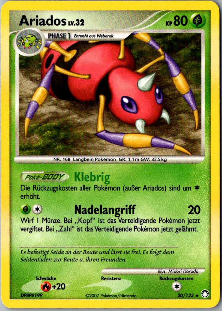 Ariados 20/123 Geheimnisvolle Schätze – Vorderseite