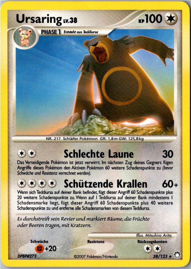Ursaring 38/123 Geheimnisvolle Schätze – Vorderseite