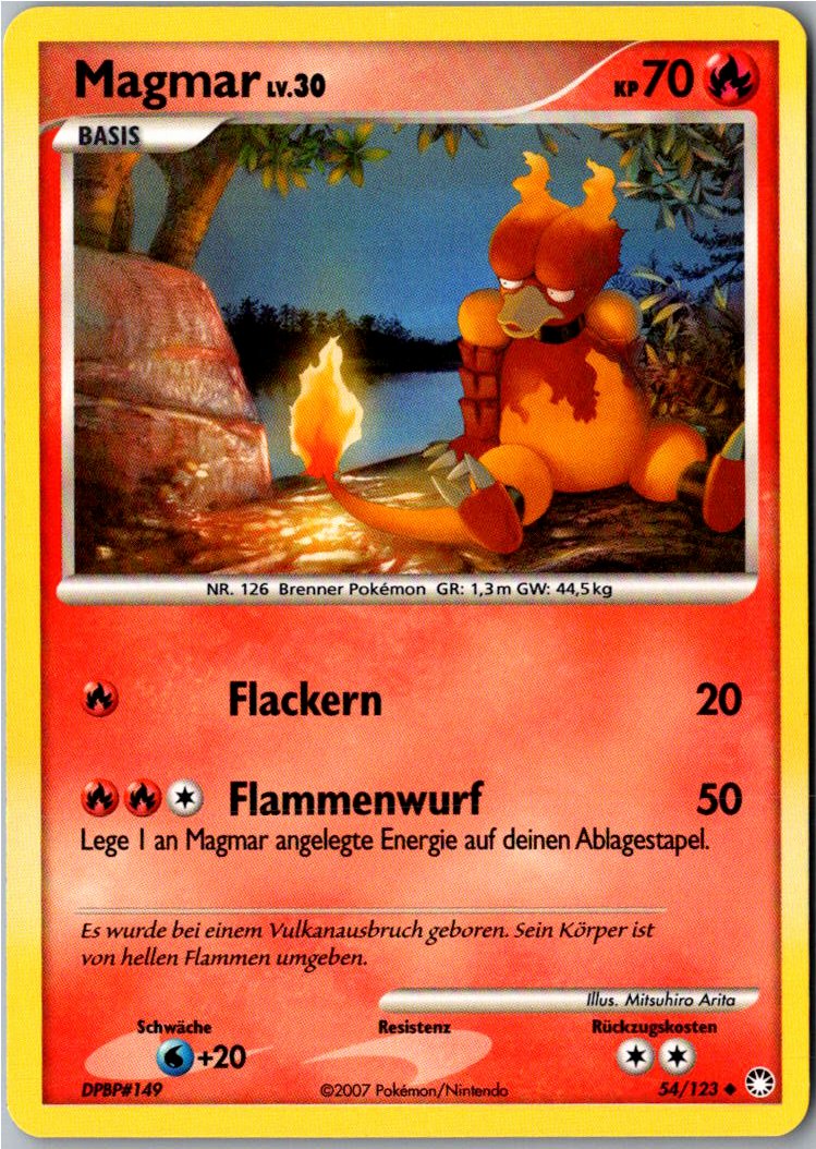 Magmar 54/123 Geheimnisvolle Schätze – Vorderseite
