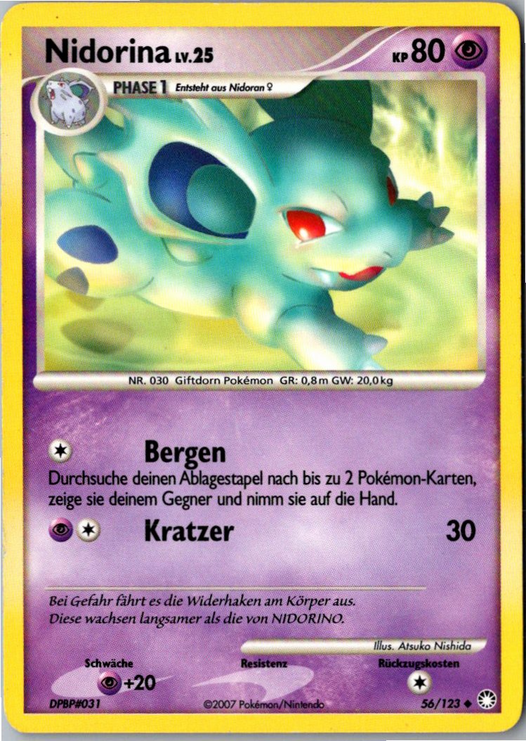 Nidorina 56/123 Geheimnisvolle Schätze – Vorderseite