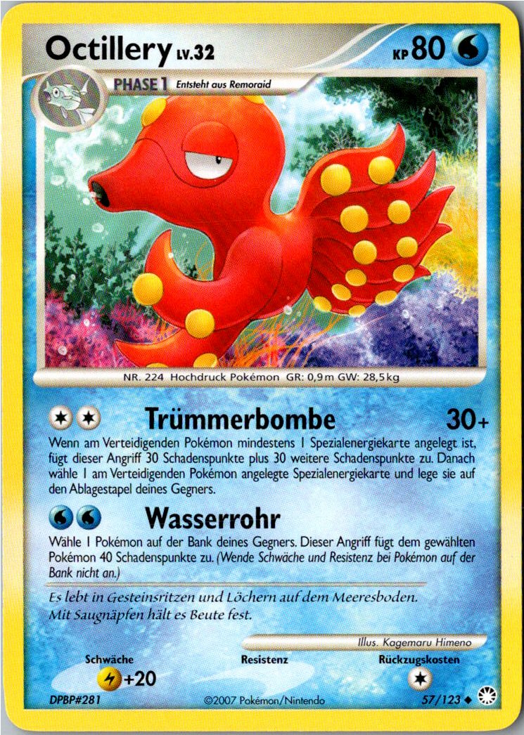 Octillery 57/123 Geheimnisvolle Schätze – Vorderseite
