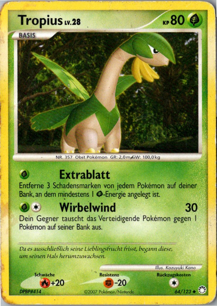 Tropius 64/123 Geheimnisvolle Schätze – Vorderseite