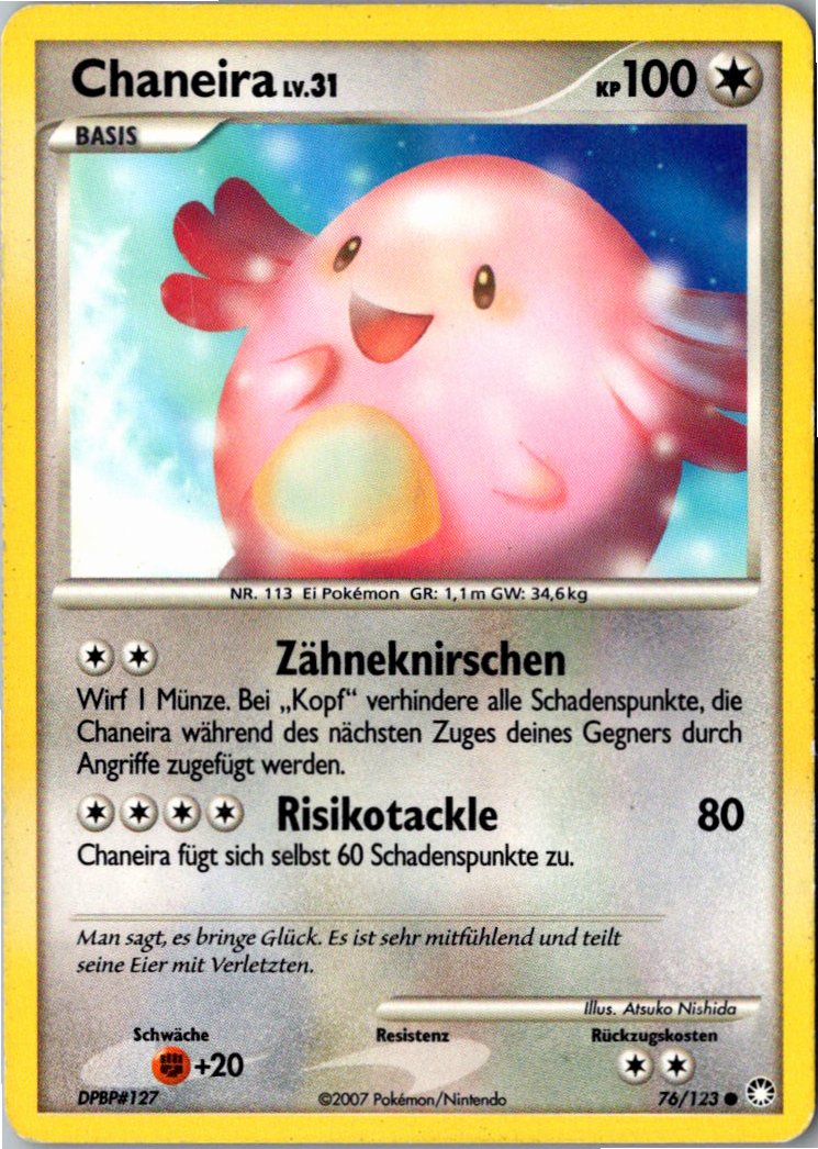 Chaneira 76/123 Geheimnisvolle Schätze – Vorderseite