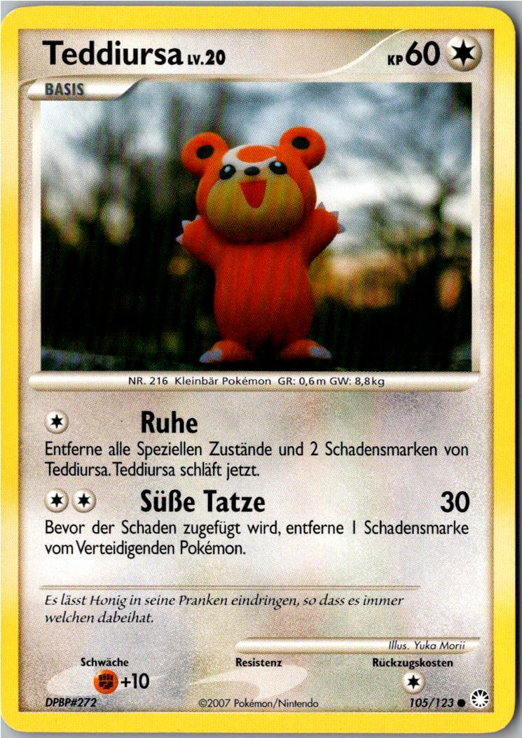 Teddiursa 105/123 Geheimnisvolle Schätze – Vorderseite