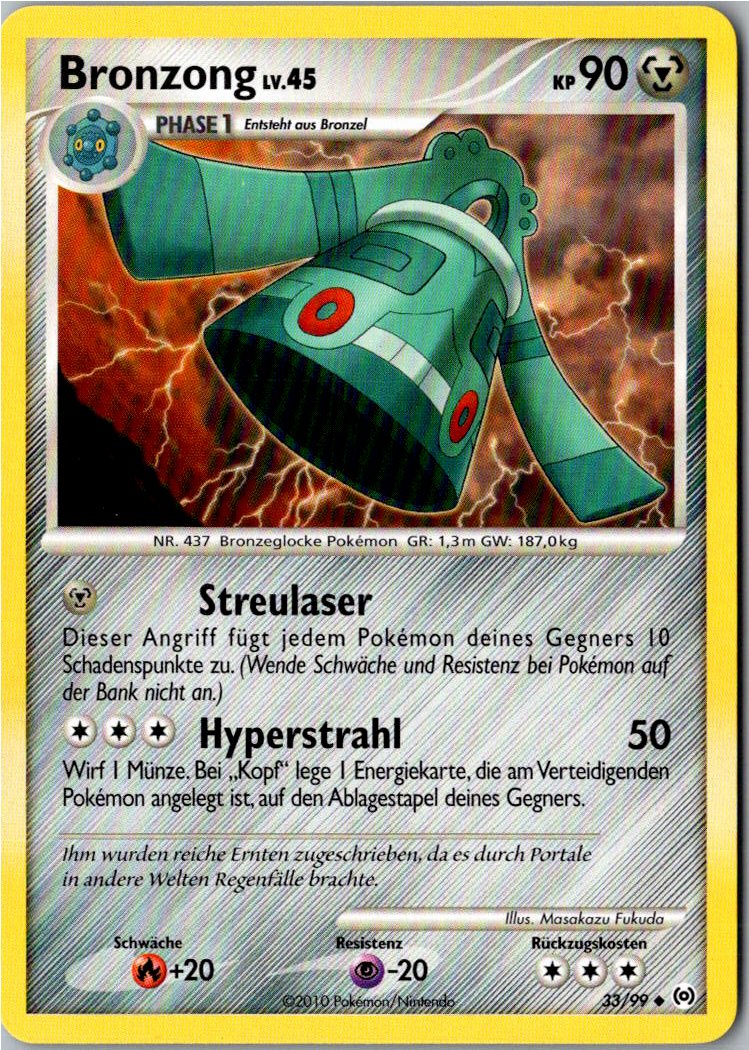 Bronzong 33/99 Arceus – Vorderseite