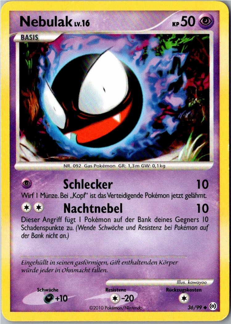 Nebulak 36/99 Arceus – Vorderseite