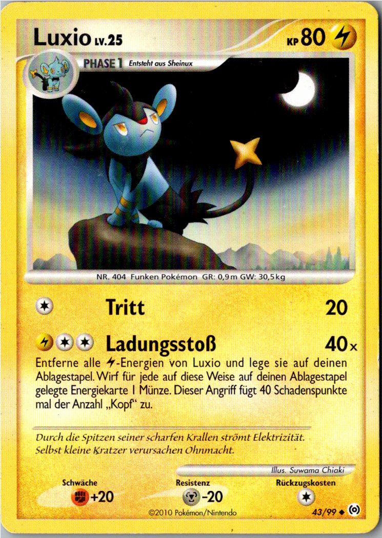 Luxio 43/99 Arceus – Vorderseite