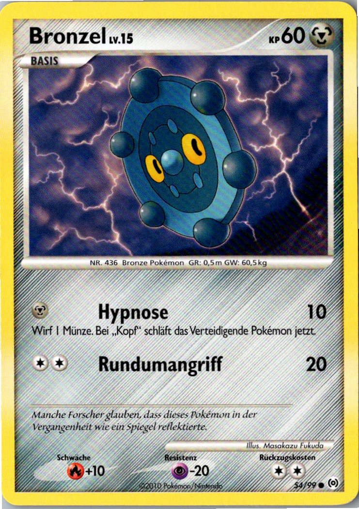 Bronzel 54/99 Arceus – Vorderseite