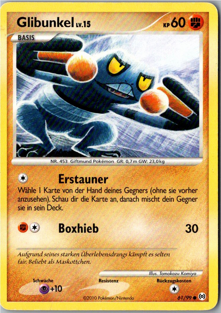 Glibunkel 61/99 Arceus – Vorderseite