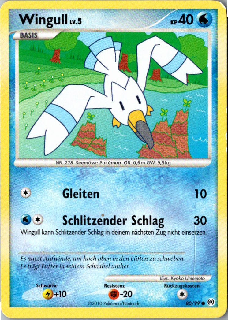 Wingull 80/99 Arceus – Vorderseite