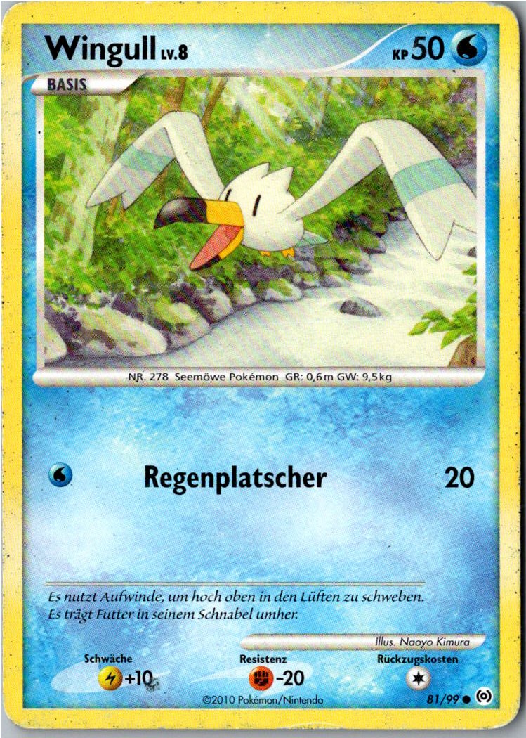 Wingull 81/99 Arceus – Vorderseite