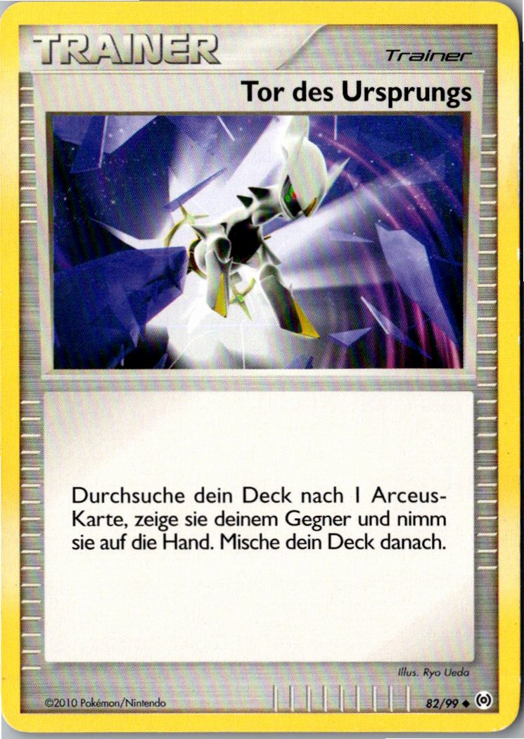 Tor des Ursprungs 82/99 Arceus – Vorderseite