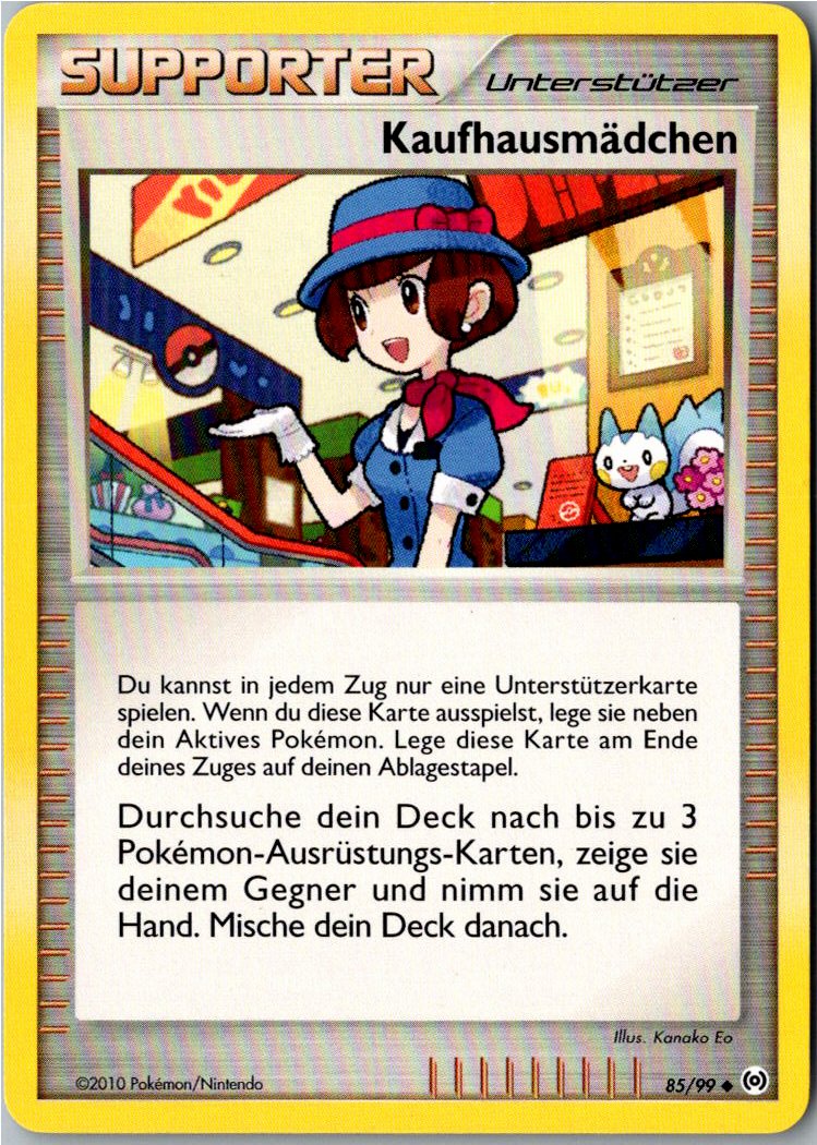 Kaufhausmädchen 85/99 Arceus – Vorderseite
