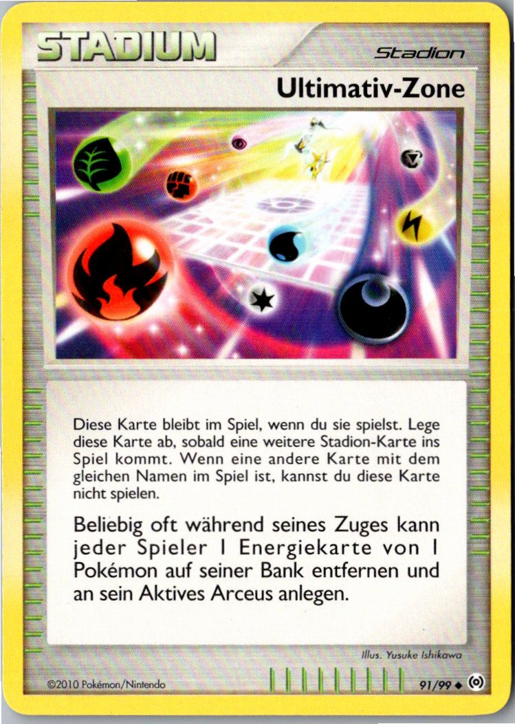Ultimativ-Zone 91/99 Arceus – Vorderseite