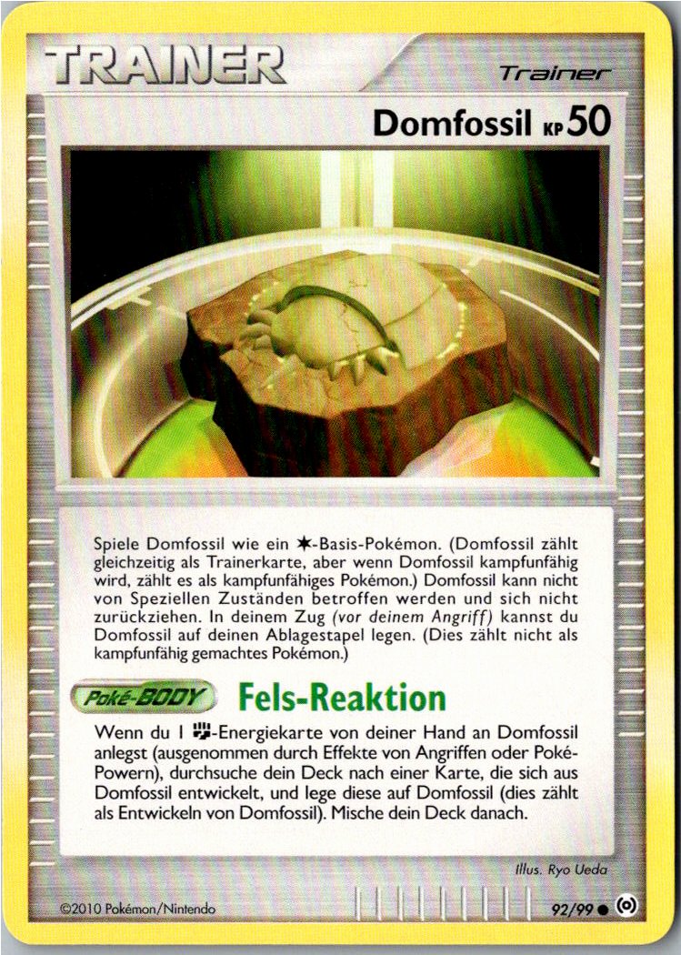 Domfossil 92/99 Arceus – Vorderseite
