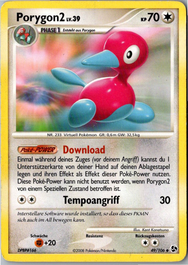 Porygon2 49/106 Epische Begegnungen – Vorderseite
