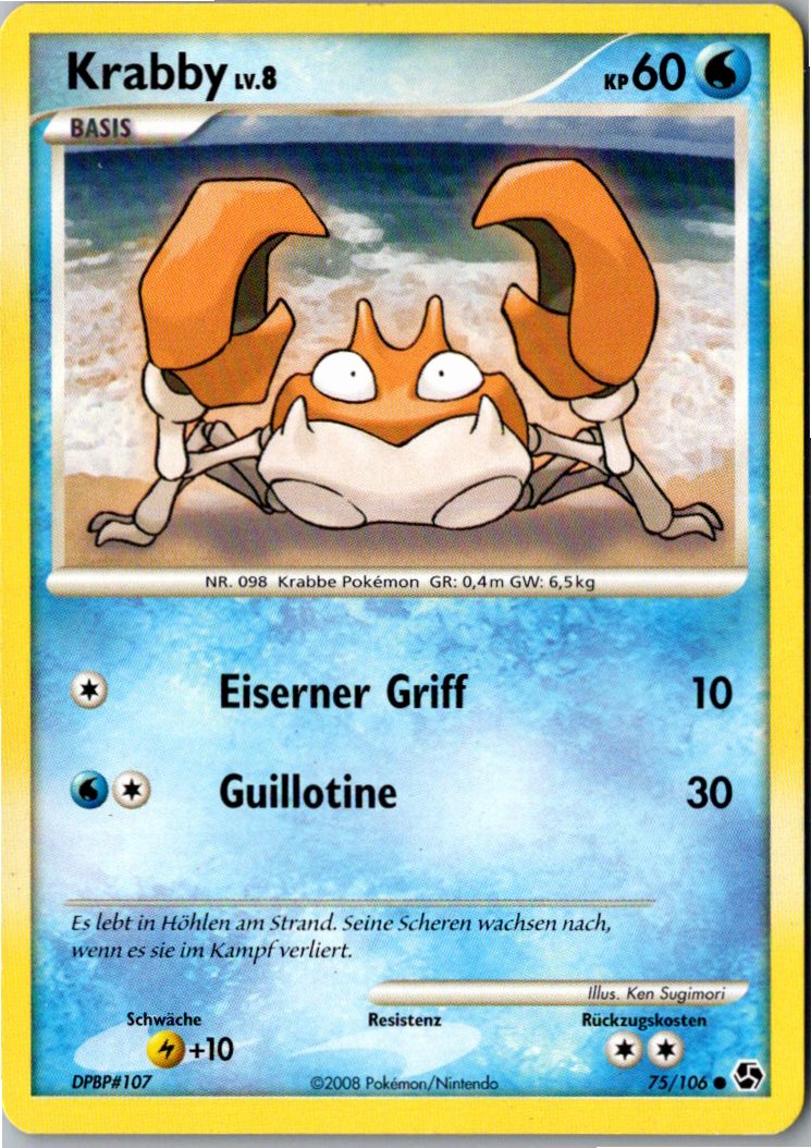 Krabby 75/106 Epische Begegnungen – Vorderseite
